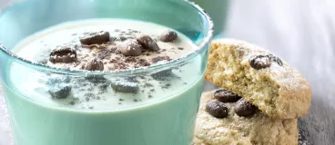 Frozen yogurt au café Tassimo® Grand’Mère® et petits sablés