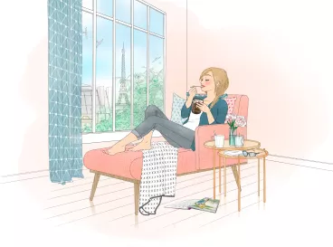 Ma pause détente à moi Illustration