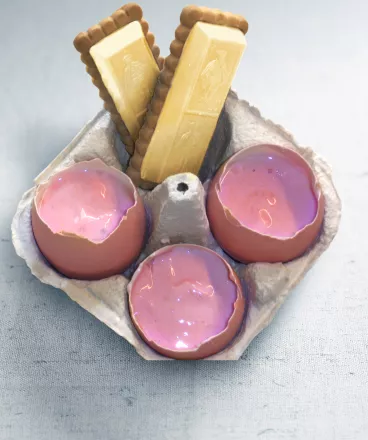 Oeuf surprise aux fruits rouges et mouillette de Petit Ecolier®