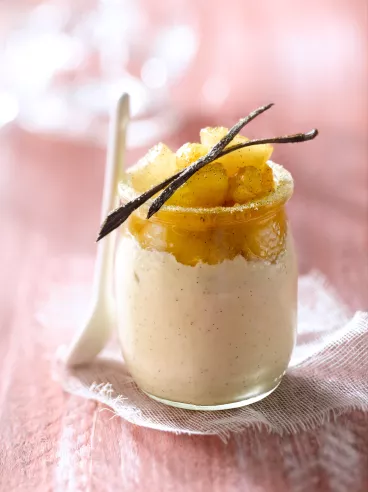 Yaourt maison au Sucre Vanillé Bio alsa® Max Havelaar® et compote de fruits bio