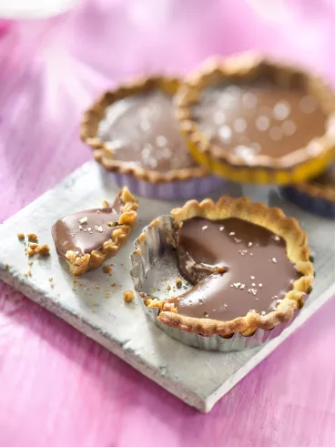 Tartelettes au Carambar® Caramel et à la fleur de sel