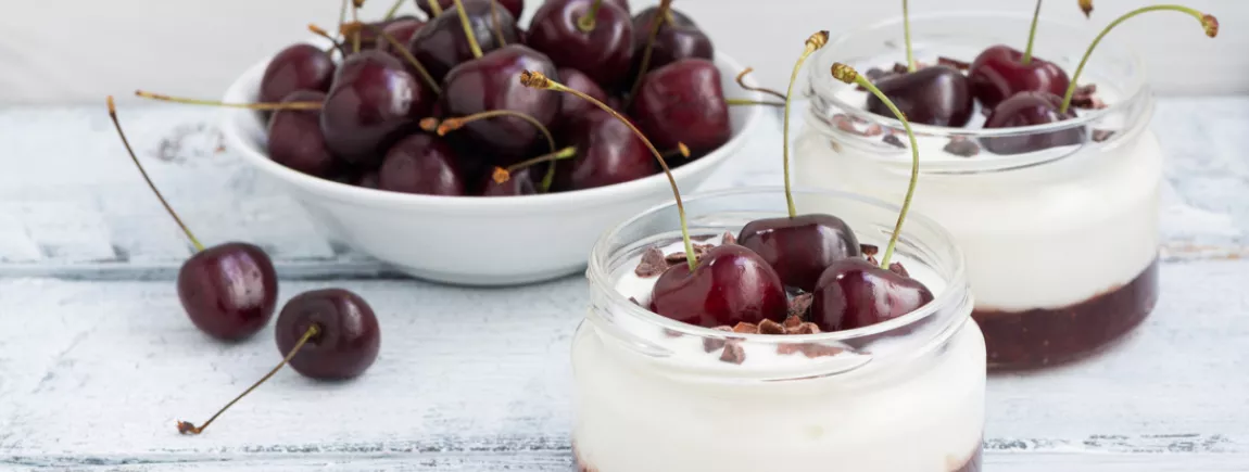 Verrine aux cerises et aux Pépito® Pépites