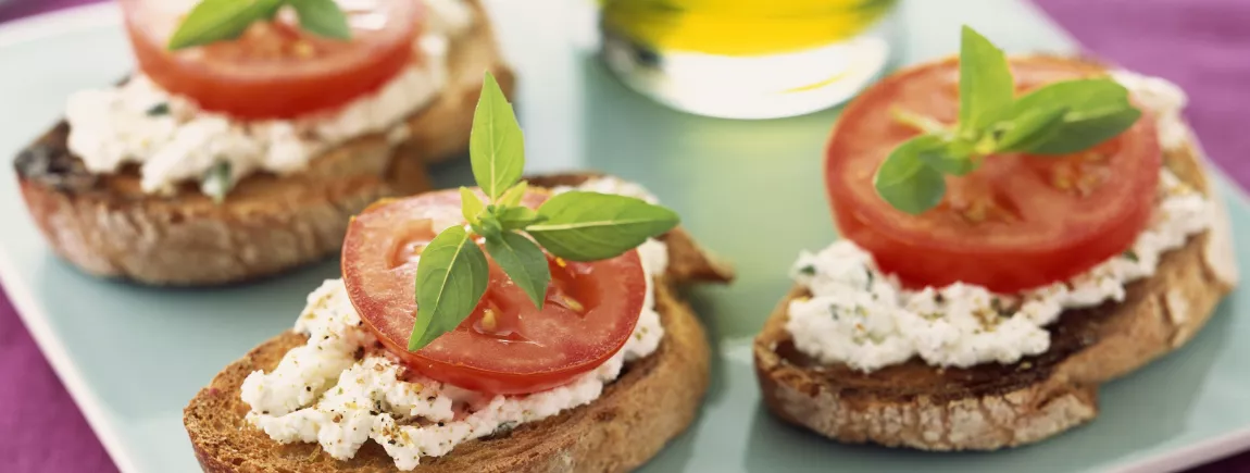 Tartines de chèvre chaud