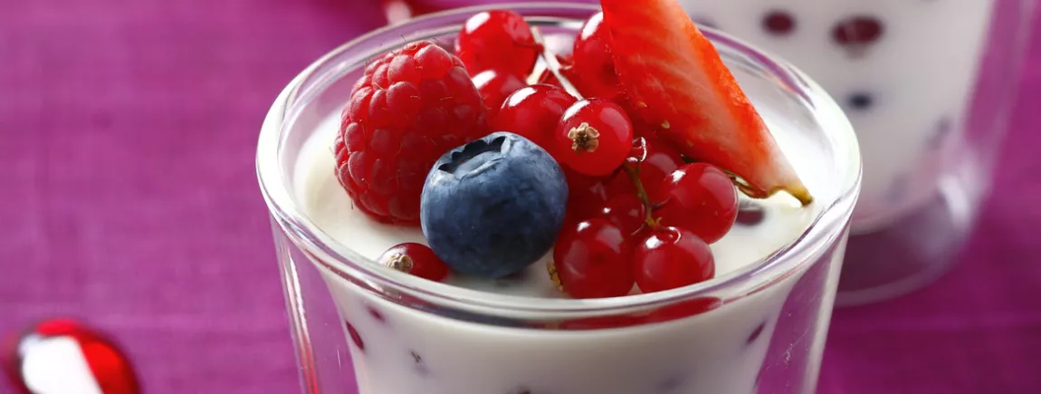 Panacotta aux fruits rouges