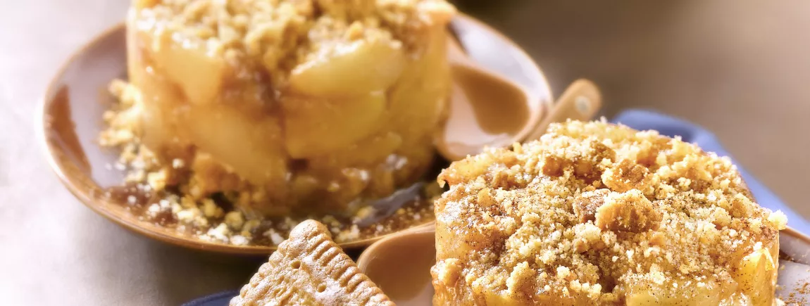 Petites compotes de pommes et poires caramélisées aux Petit LU® Beurre et Sel de Guérande Petites compotes de pommes et poires caramélisées aux Petit LU® Beurre et Sel de Guérande