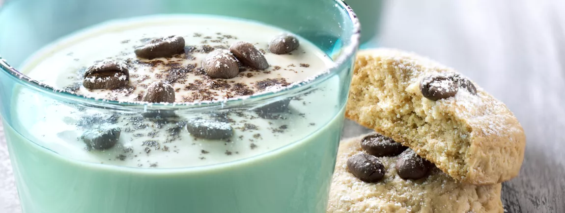 Frozen yogurt au café Tassimo® Grand’Mère® et petits sablés