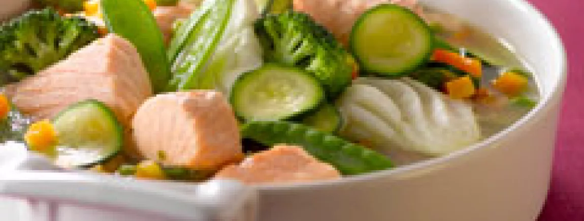 Cocotte de poisson aux légumes verts avec Knorr®