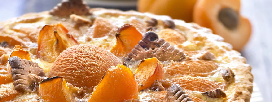 Tarte aux abricots et Petit LU® Pépites de Chocolat